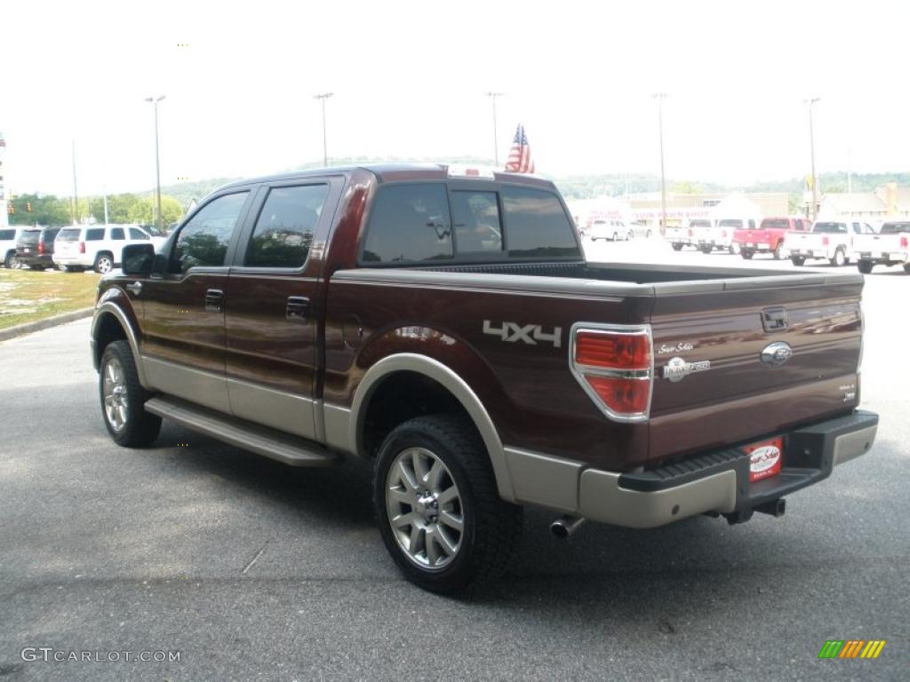 2010 F150 King Ranch SuperCrew 4x4 - Royal Red Metallic / Chapparal Leather photo #5