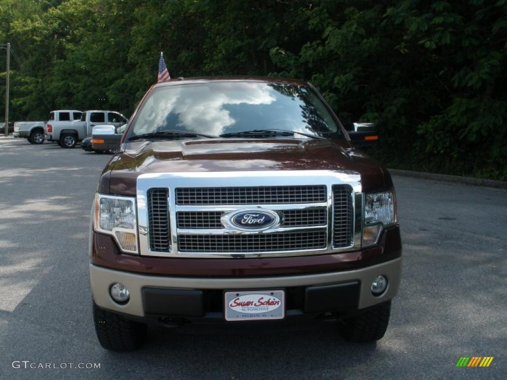 2010 F150 King Ranch SuperCrew 4x4 - Royal Red Metallic / Chapparal Leather photo #8