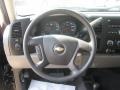 Dark Titanium 2010 Chevrolet Silverado 1500 LS Crew Cab 4x4 Steering Wheel