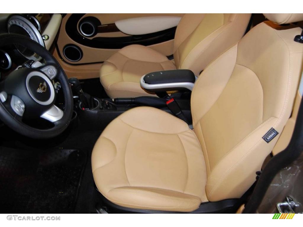 Gravity Tuscan Beige Leather Interior 2009 Mini Cooper S Hardtop Photo #49125986