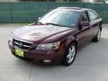 2007 Dark Cherry Red Hyundai Sonata Limited V6  photo #7