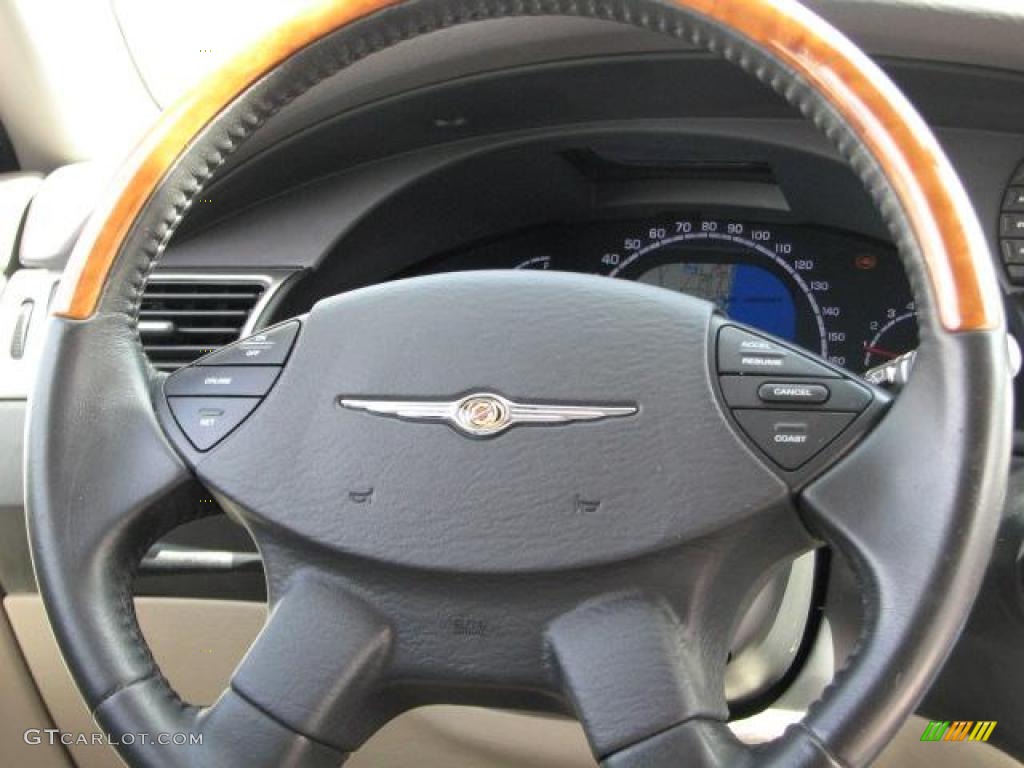 2005 Chrysler Pacifica Limited AWD Dark Slate Gray Steering Wheel Photo #49127127