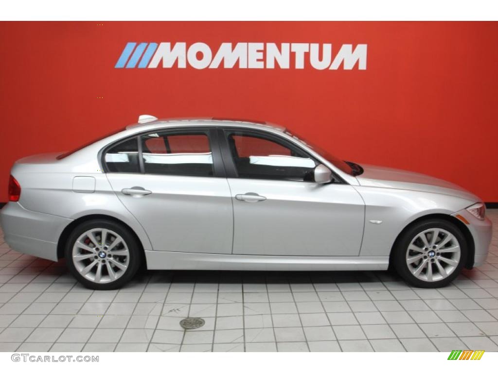 2009 3 Series 328i Sedan - Titanium Silver Metallic / Black photo #4