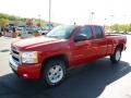 2011 Victory Red Chevrolet Silverado 1500 LT Extended Cab 4x4  photo #3