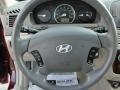 2007 Dark Cherry Red Hyundai Sonata Limited V6  photo #47