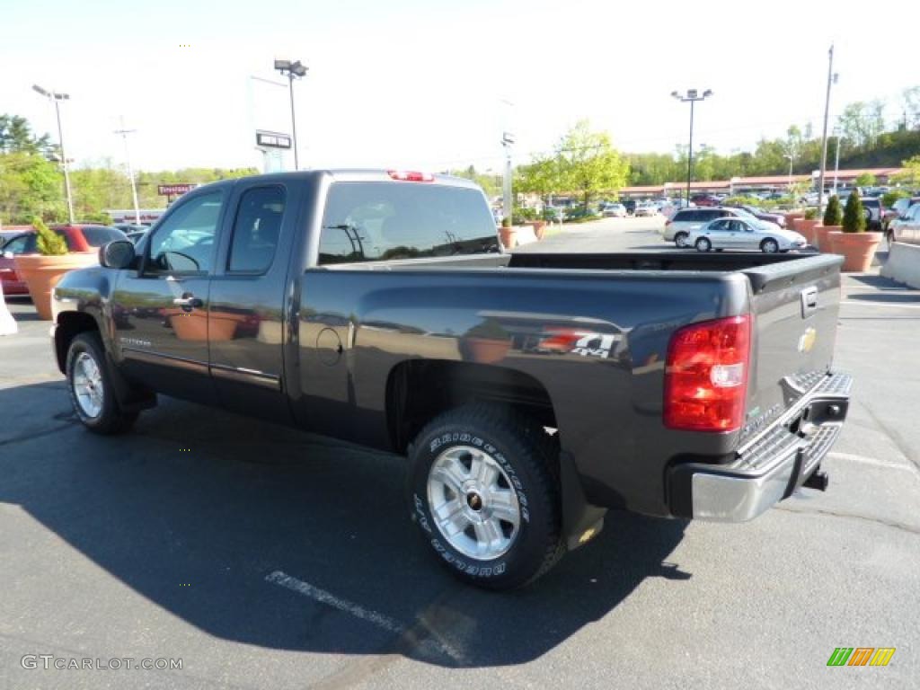 2011 Silverado 1500 LT Extended Cab 4x4 - Taupe Gray Metallic / Ebony photo #5