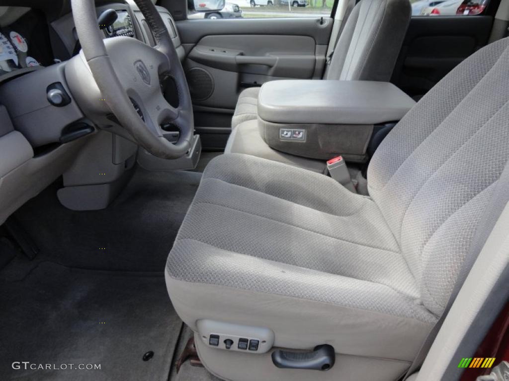 Taupe Interior 2002 Dodge Ram 1500 SLT Quad Cab Photo #49128389
