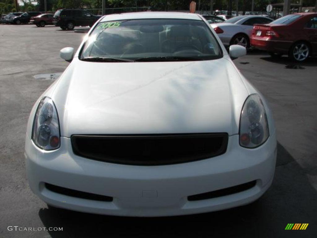 2005 G 35 Coupe - Ivory Pearl / Stone photo #3