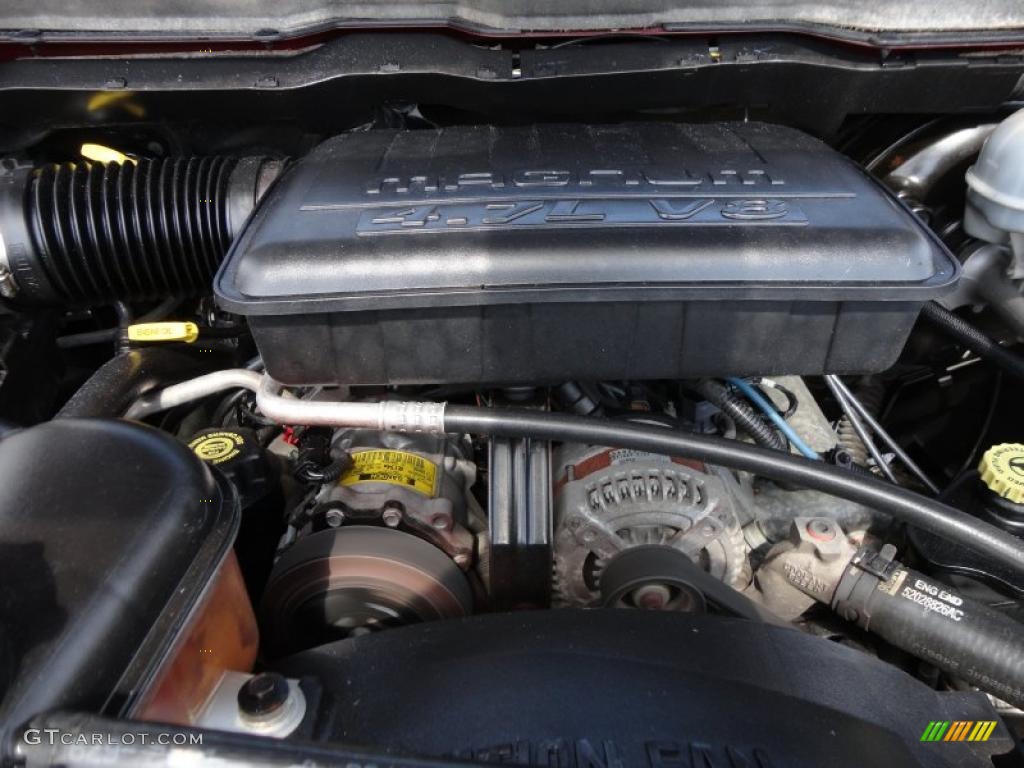 2002 Dodge Ram 1500 SLT Quad Cab 4.7 Liter SOHC 16-Valve V8 Engine Photo #49128698