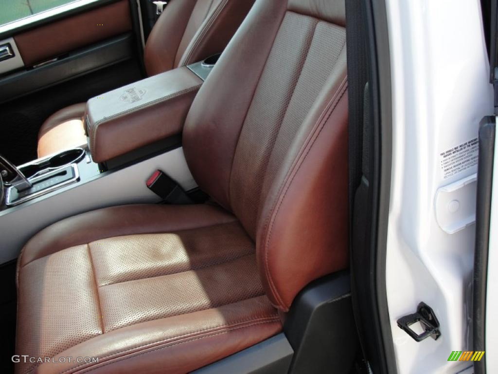 Chaparral Leather/Charcoal Black Interior 2010 Ford Expedition King Ranch Photo #49129040