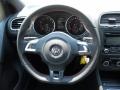 Interlagos Plaid Cloth Steering Wheel Photo for 2011 Volkswagen GTI #49132016