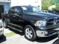 2009 Brilliant Black Crystal Pearl Dodge Ram 1500 SLT Crew Cab 4x4  photo #2