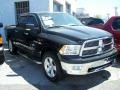 2009 Brilliant Black Crystal Pearl Dodge Ram 1500 Big Horn Edition Crew Cab 4x4  photo #2