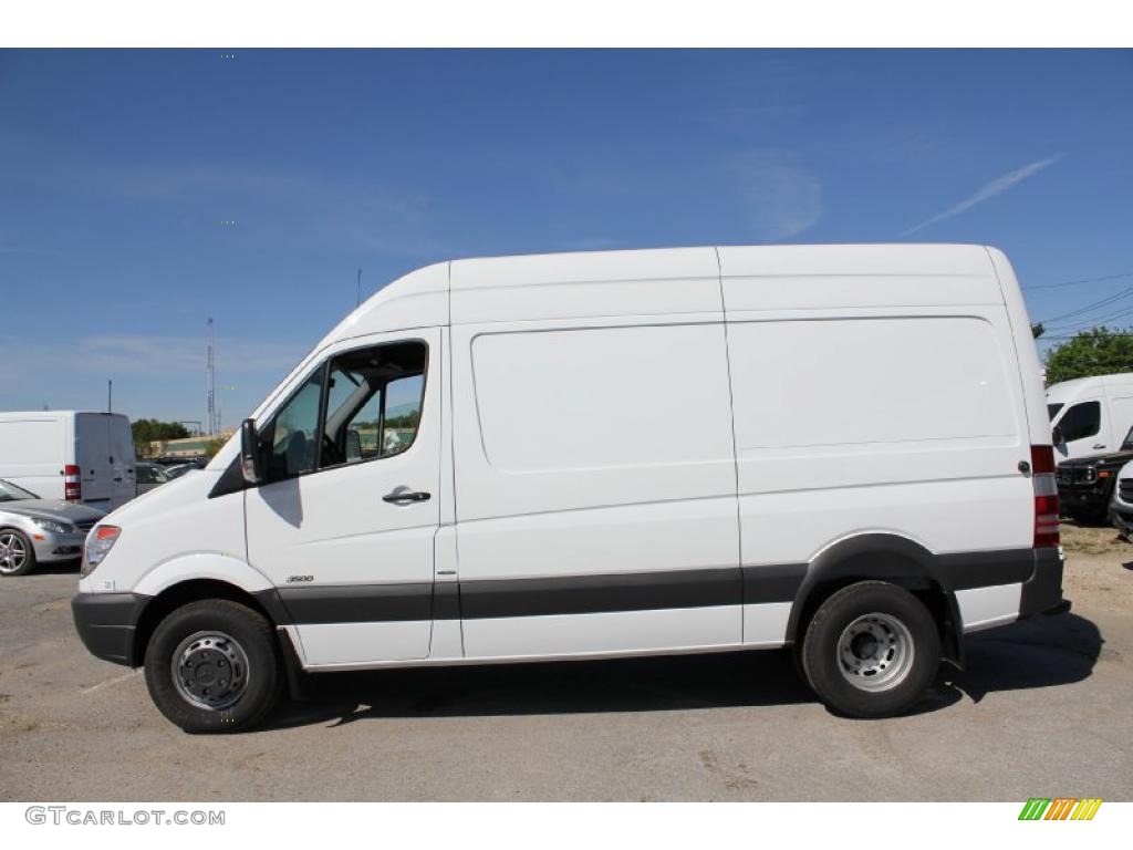 Arctic White 2011 Mercedes-Benz Sprinter 3500 High Roof Cargo Van Exterior Photo #49136387