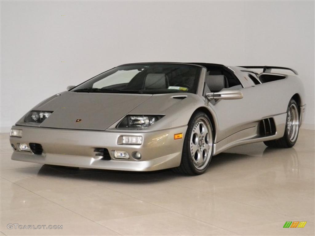 1999 Diablo VT Roadster Millenium Edition - Titanium Metallic / Black/Grey photo #2