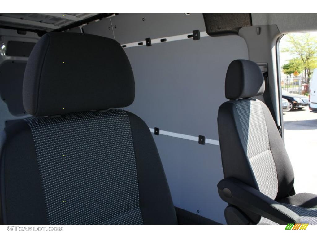 Black Interior 2011 Mercedes-Benz Sprinter 3500 High Roof Cargo Van Photo #49136525