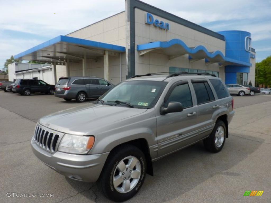 2001 Grand Cherokee Limited 4x4 - Silverstone Metallic / Agate photo #1