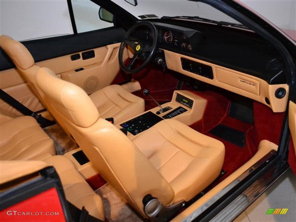 Tan Interior 1987 Ferrari Mondial Cabriolet Photo #49138115