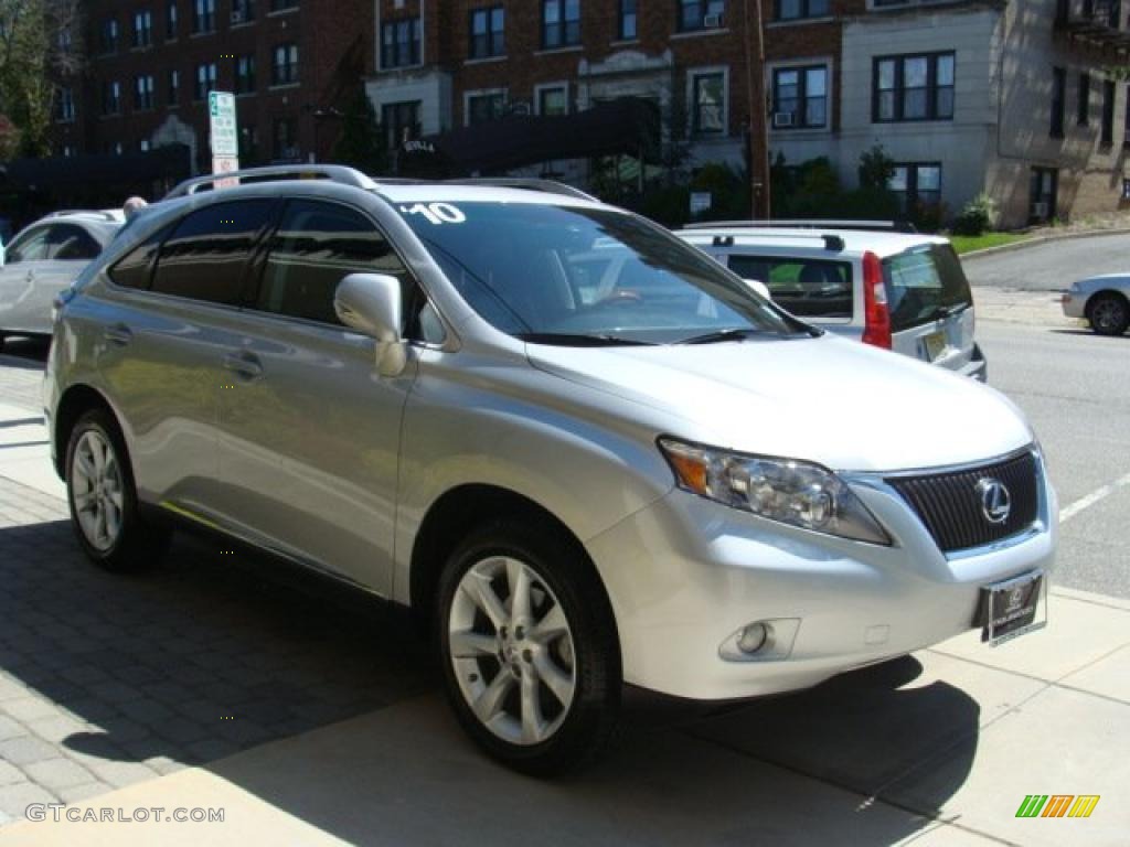 2010 RX 350 AWD - Tungsten Silver Pearl / Black/Brown Walnut photo #3