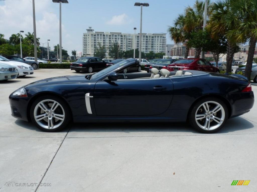 Indigo Metallic 2008 Jaguar XK XKR Convertible Exterior Photo #49139645