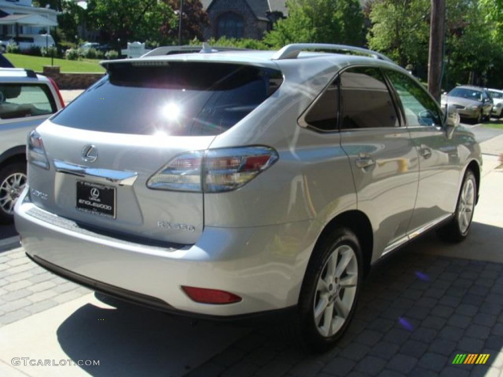 2010 RX 350 AWD - Tungsten Silver Pearl / Black/Brown Walnut photo #4