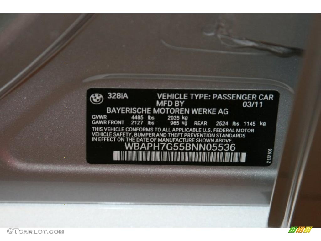 2011 3 Series 328i Sedan - Titanium Silver Metallic / Gray Dakota Leather photo #6