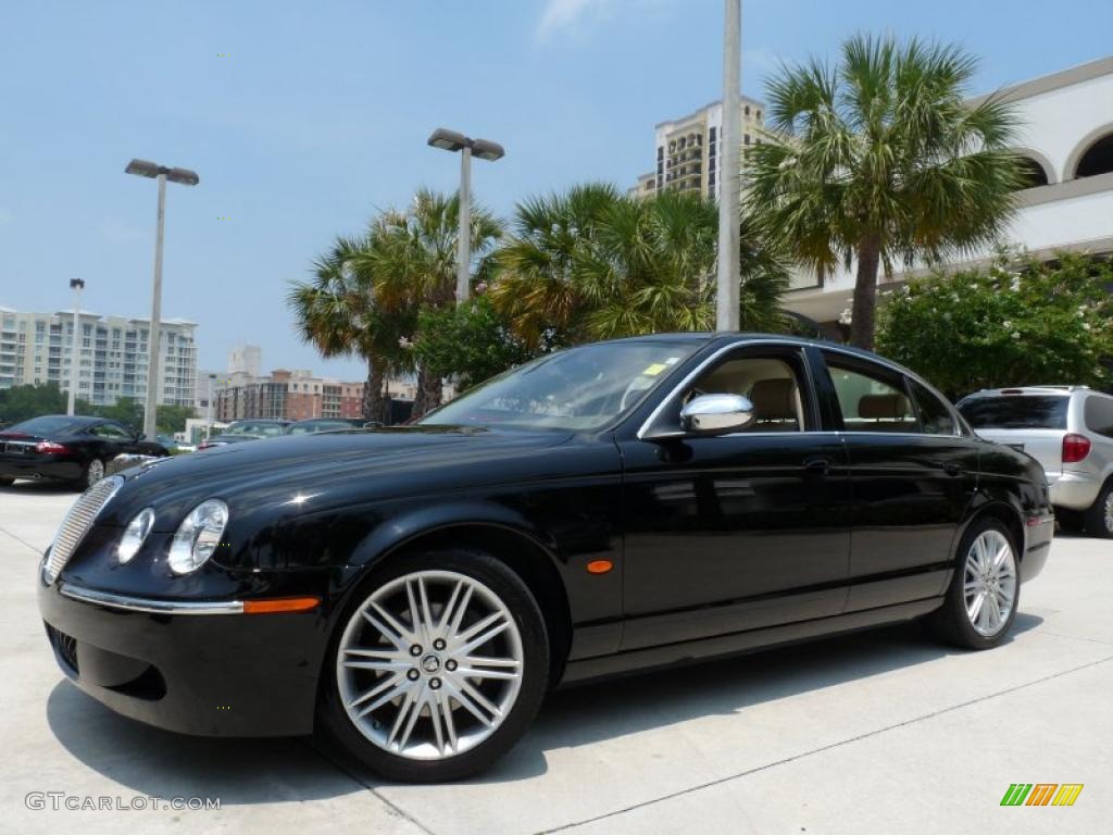 Ebony Black 2008 Jaguar S-Type 3.0 Exterior Photo #49139984