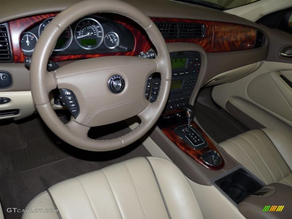 2008 Jaguar S-Type 3.0 Champagne Dashboard Photo #49140140