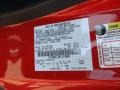 PQ: Race Red 2011 Ford Mustang GT/CS California Special Coupe Color Code