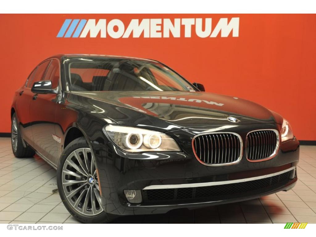 2012 7 Series 740i Sedan - Black Sapphire Metallic / Black photo #1