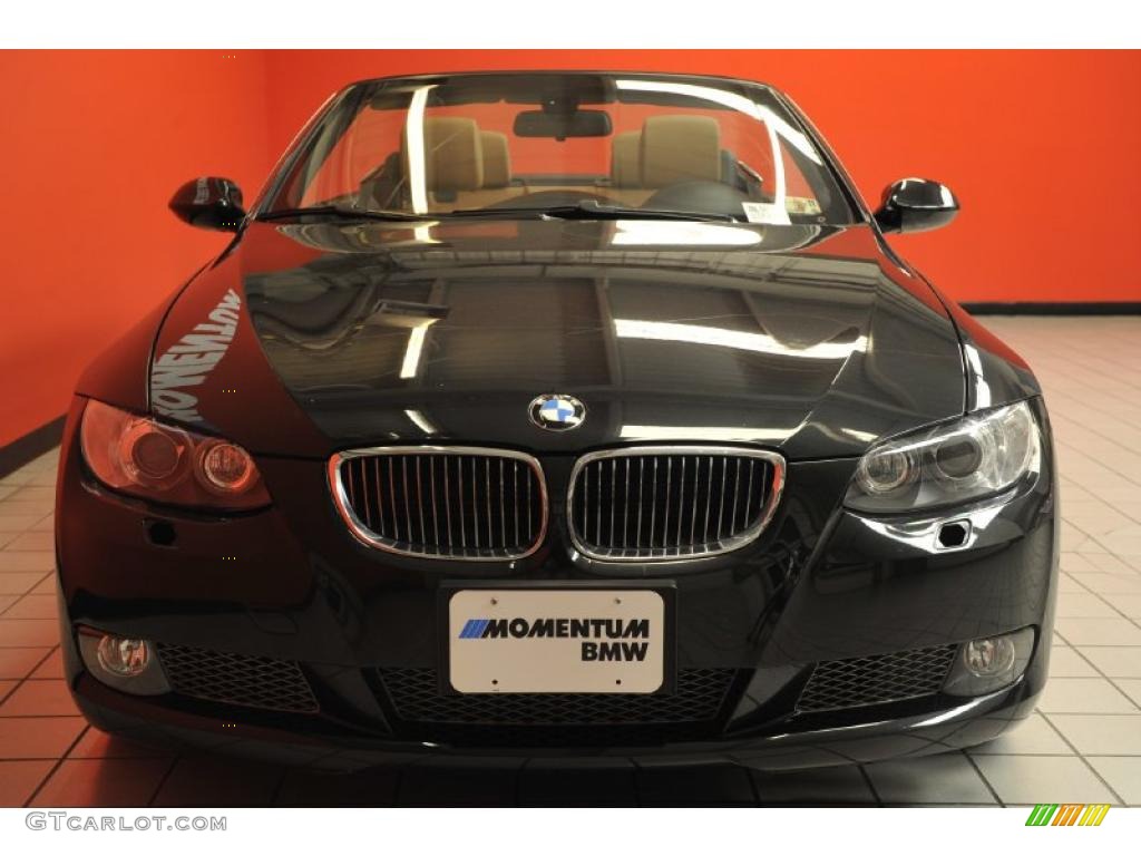 2008 3 Series 335i Convertible - Jet Black / Saddle Brown/Black photo #25