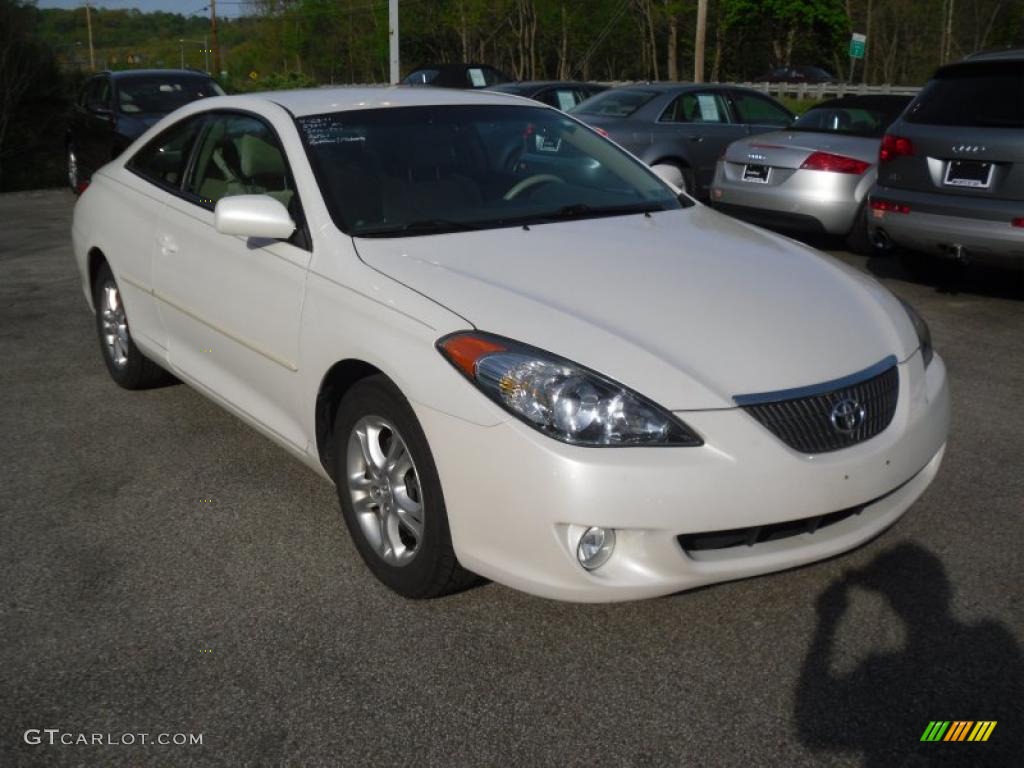 2006 Solara SE Coupe - Arctic Frost Pearl / Ivory photo #1