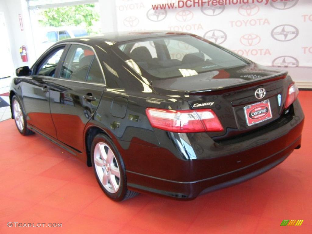 2007 Camry SE - Black / Dark Charcoal photo #6