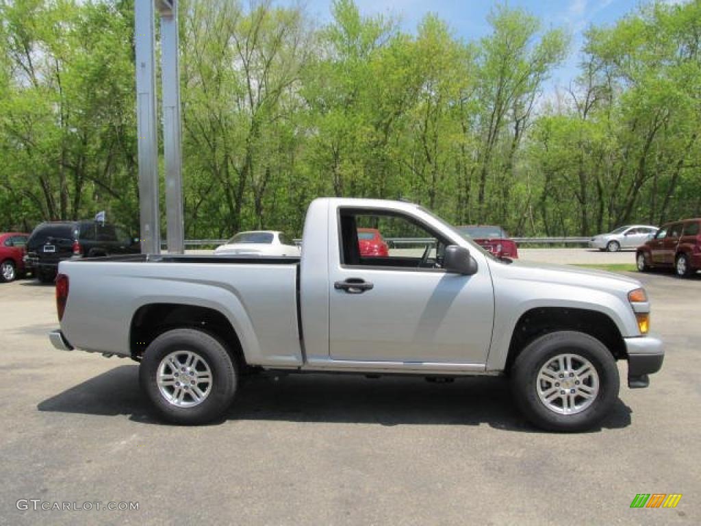 Sheer Silver Metallic 2011 Chevrolet Colorado LT Regular Cab 4x4 Exterior Photo #49145948