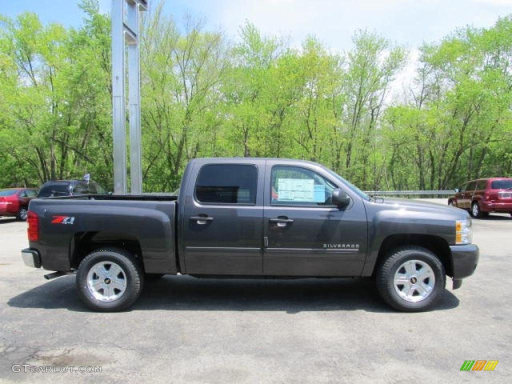 2011 Silverado 1500 LT Crew Cab 4x4 - Taupe Gray Metallic / Ebony photo #6