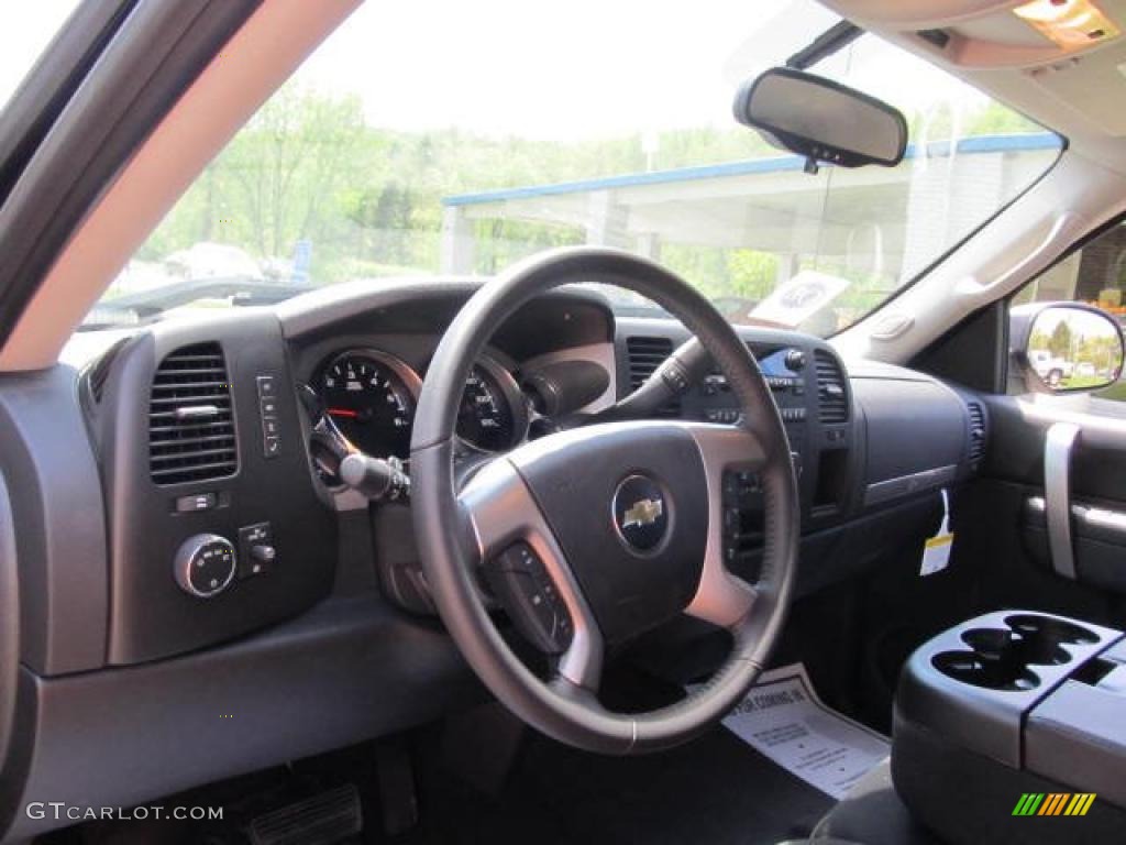 2011 Silverado 1500 LT Crew Cab 4x4 - Taupe Gray Metallic / Ebony photo #11