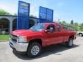 2011 Victory Red Chevrolet Silverado 2500HD Extended Cab 4x4  photo #1