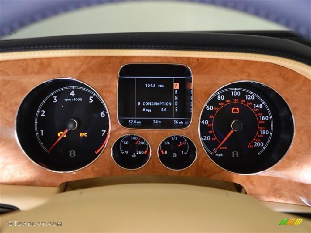 2011 Bentley Continental GTC Standard Continental GTC Model Gauges Photo #49146650