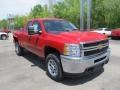 2011 Victory Red Chevrolet Silverado 2500HD Extended Cab 4x4  photo #9
