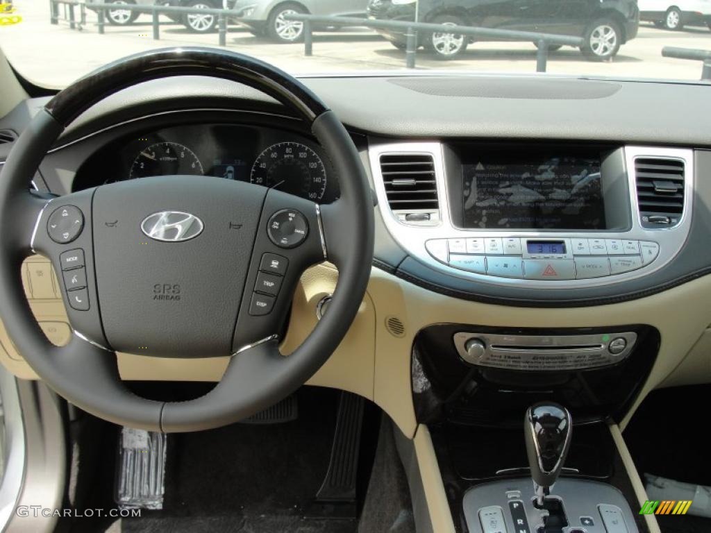 2011 Hyundai Genesis 4.6 Sedan Cashmere Dashboard Photo #49146914