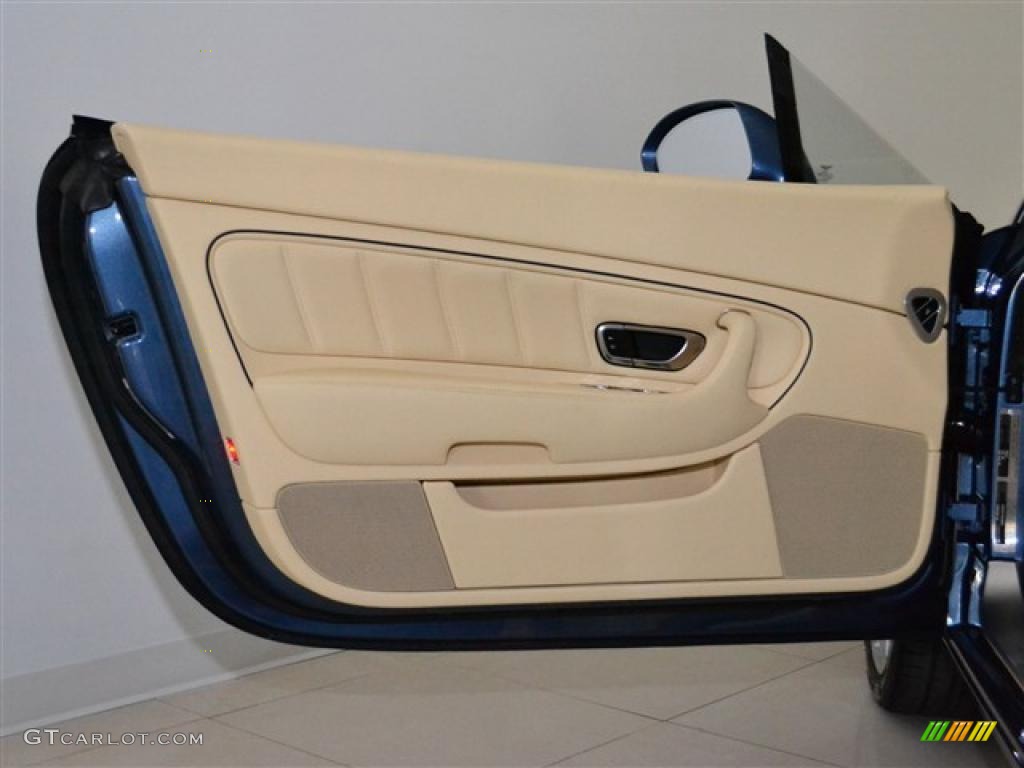 2011 Bentley Continental GTC Standard Continental GTC Model Magnolia/Imperial Blue Door Panel Photo #49147172
