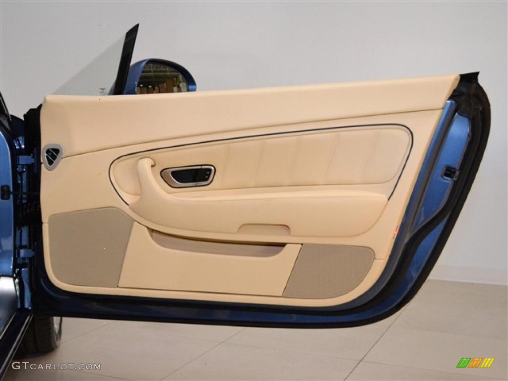 2011 Bentley Continental GTC Standard Continental GTC Model Magnolia/Imperial Blue Door Panel Photo #49147226
