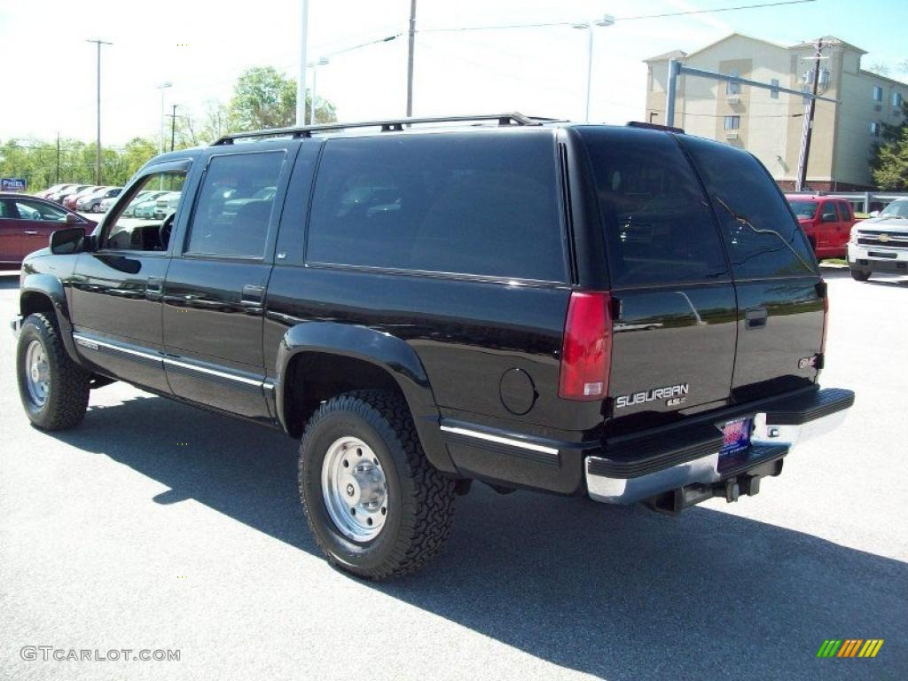 1999 Suburban K2500 SLT 4x4 - Onyx Black / Neutral photo #2
