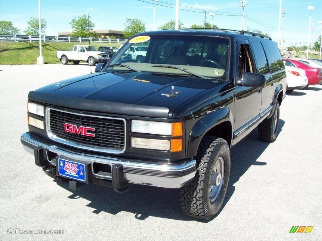1999 Suburban K2500 SLT 4x4 - Onyx Black / Neutral photo #11