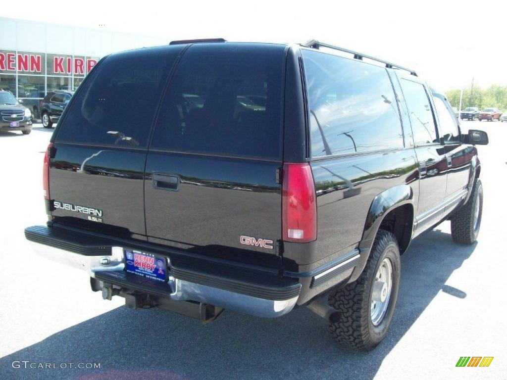 1999 Suburban K2500 SLT 4x4 - Onyx Black / Neutral photo #12