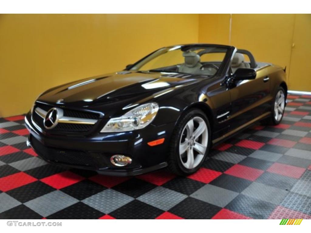 Majestic Black Metallic 2009 Mercedes-Benz SL 550 Roadster Exterior Photo #49148939