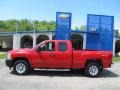 2009 Victory Red Chevrolet Silverado 1500 Extended Cab 4x4  photo #2