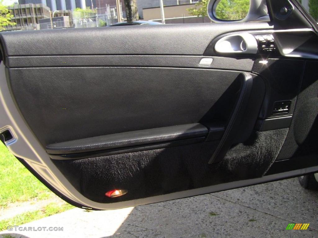 2009 Porsche 911 Carrera S Cabriolet Black Door Panel Photo #49153274