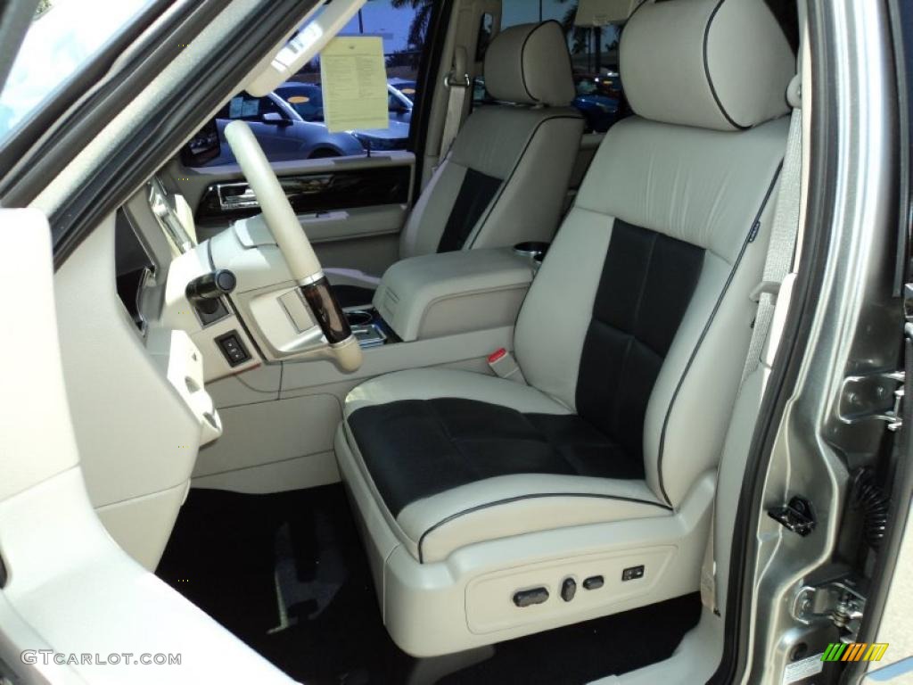 Stone/Charcoal Black Interior 2008 Lincoln Navigator L Limited Edition 4x4 Photo #49153748