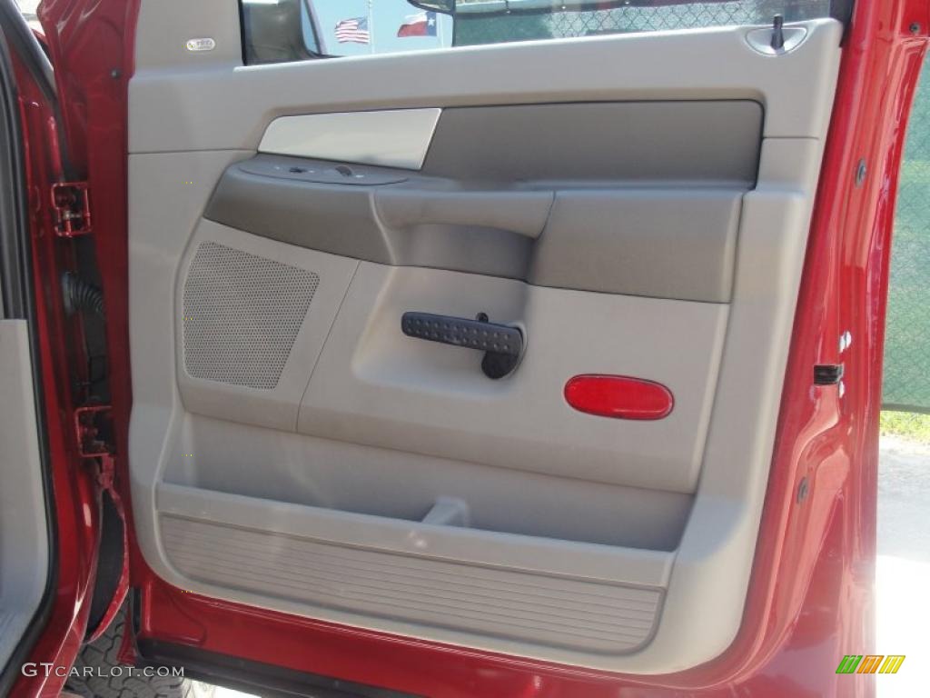 2009 Ram 3500 SLT Quad Cab 4x4 Dually - Inferno Red Crystal Pearl / Khaki photo #33